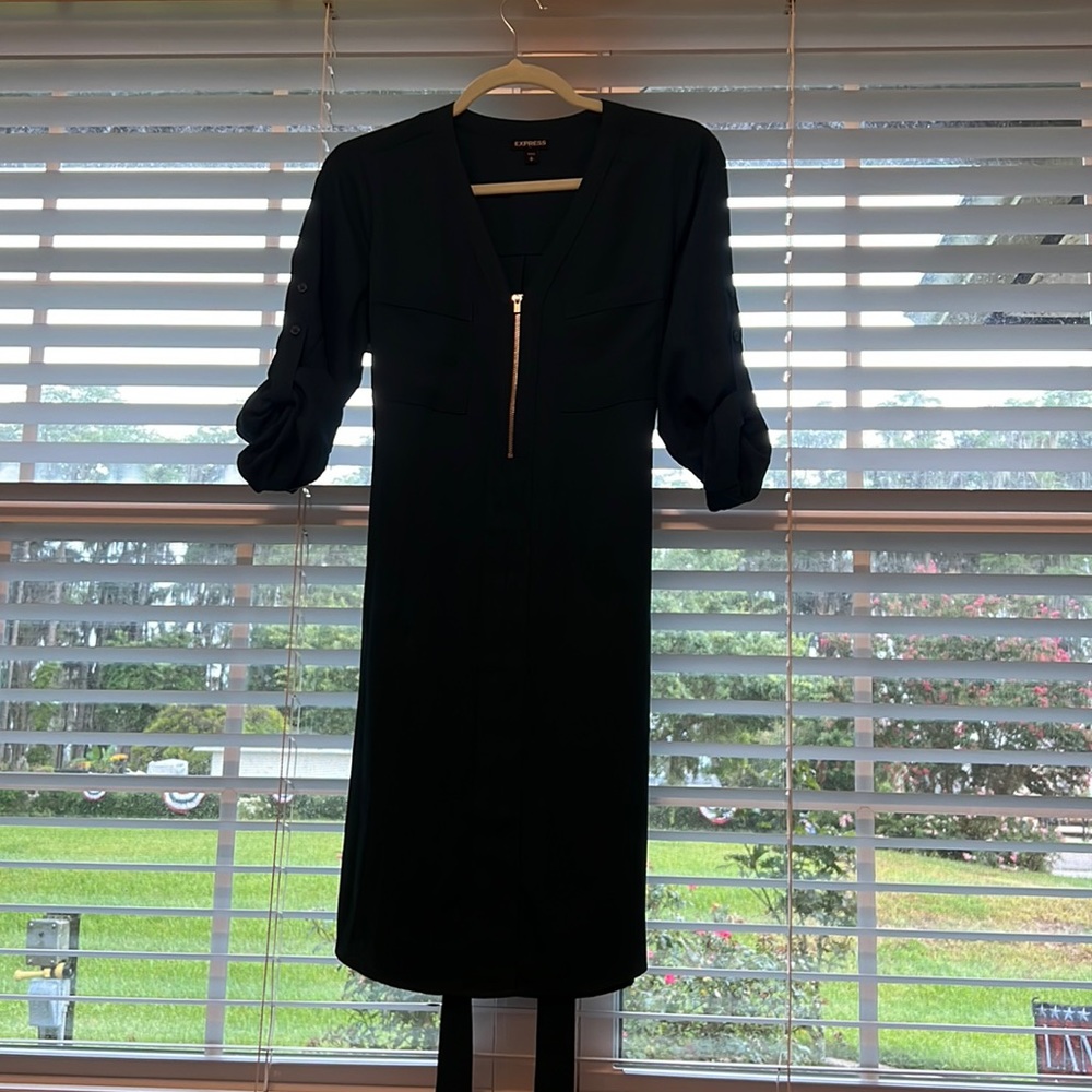 Express army green midi dress